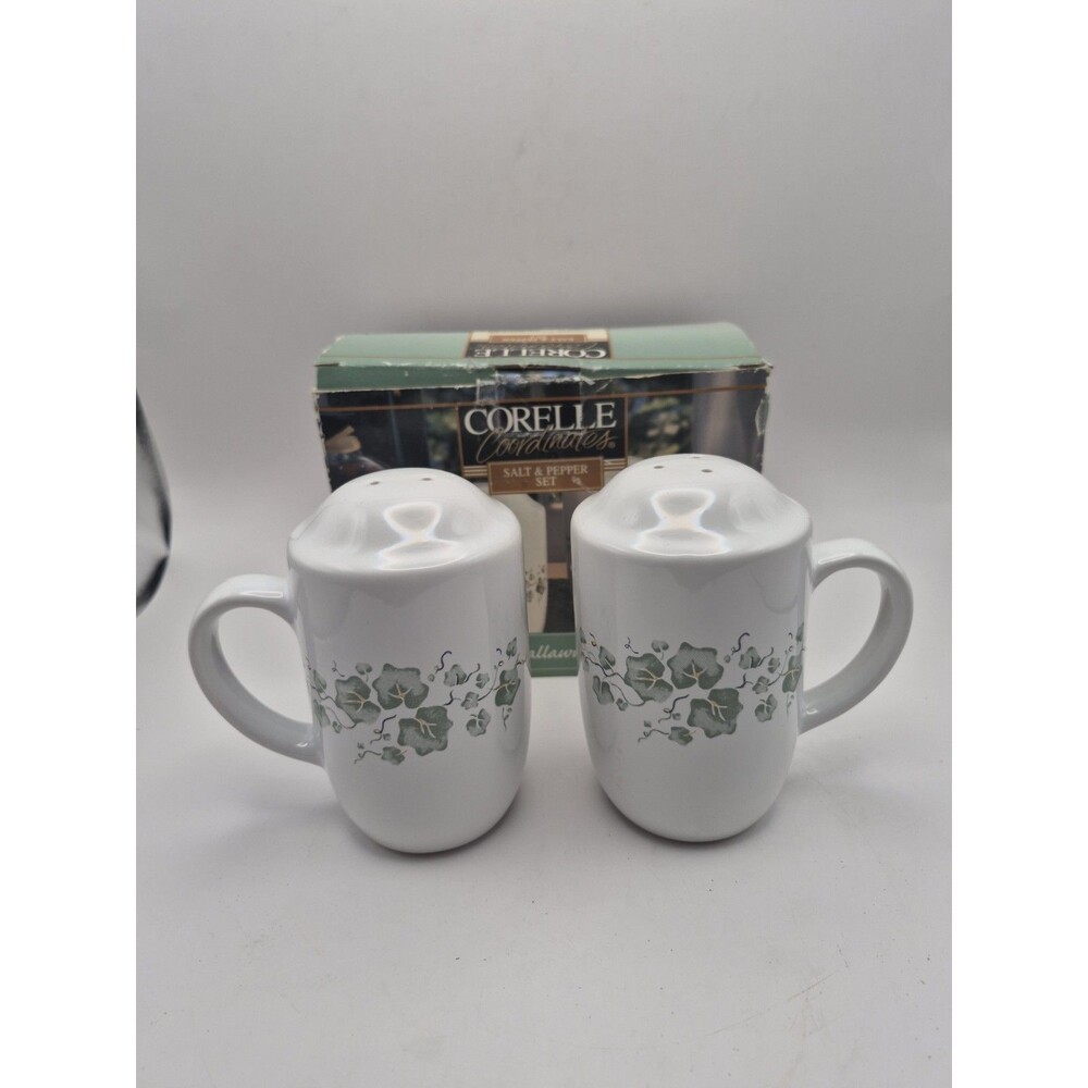 Corelle Callaway Ivy Design Salt & Pepper Shakers Oversized Set by Jay Import Co